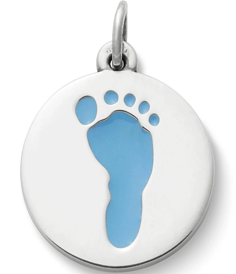 James Avery Enamel Baby Footprint Charm