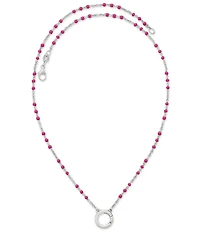 James Avery Enamel Beaded Chain Changeable Charm Holder Necklace