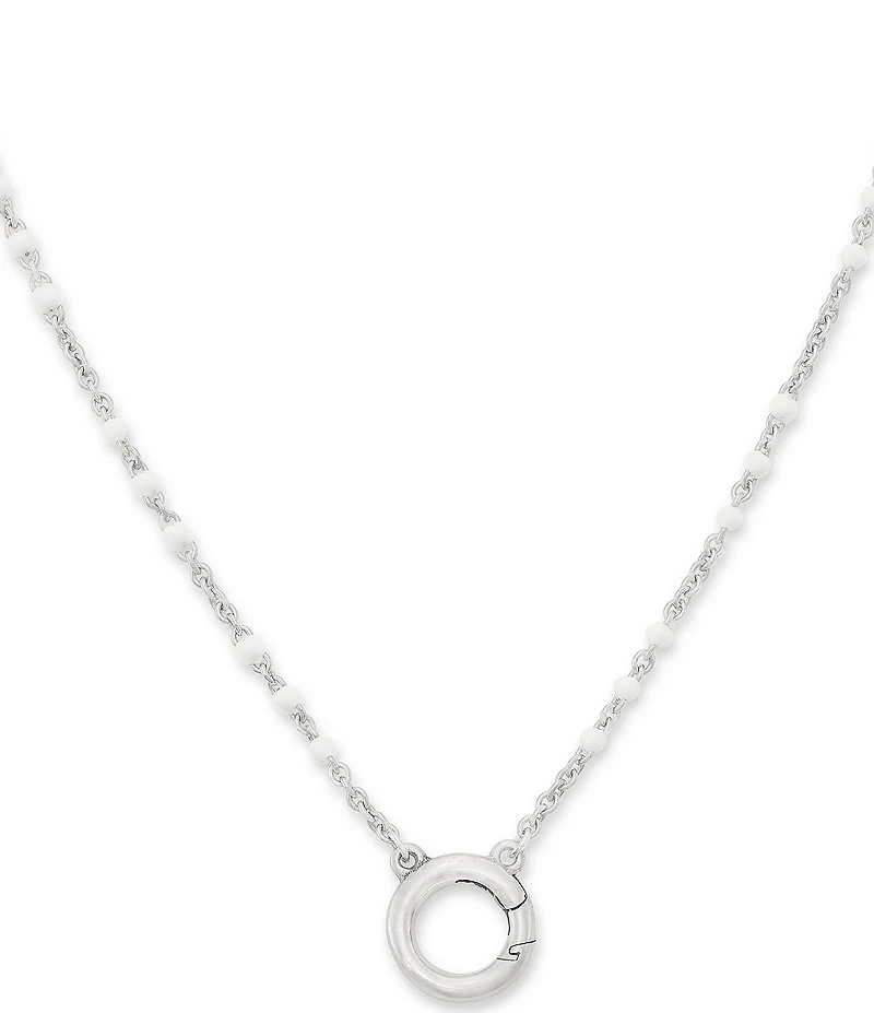 James Avery Enamel Beaded Chain Changeable Charm Holder Necklace