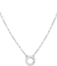 James Avery Enamel Beaded Chain Changeable Charm Holder Necklace