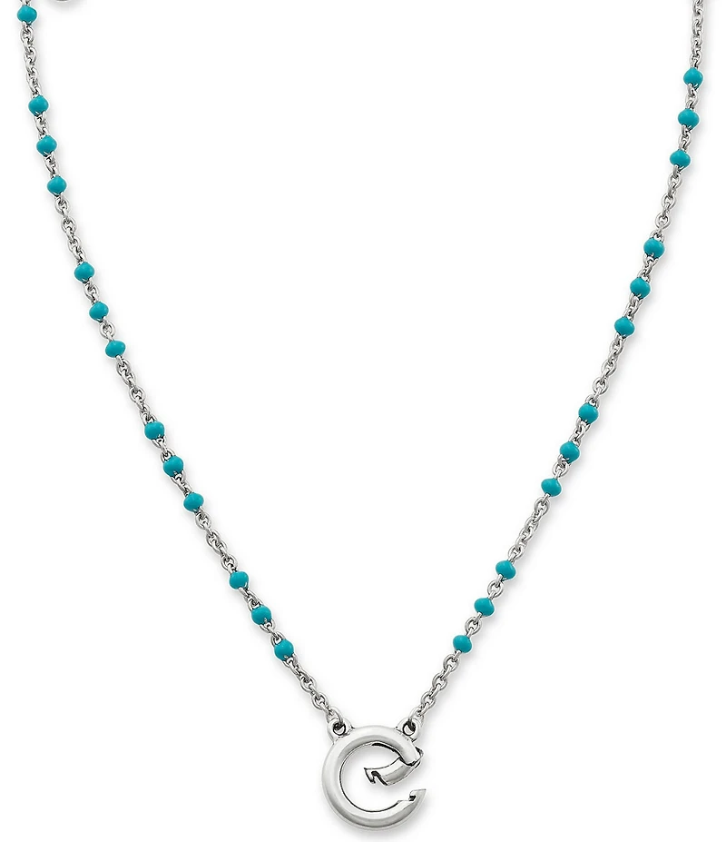 James Avery Enamel Beaded Changeable Charm Holder Necklace