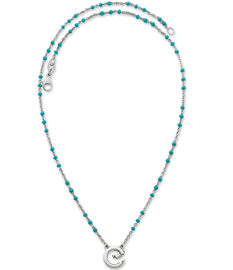 James Avery Enamel Beaded Changeable Charm Holder Necklace