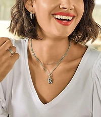 James Avery Enamel Beaded Changeable Charm Holder Necklace