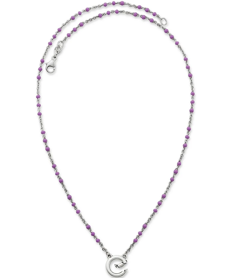 James Avery Enamel Beaded Changeable Charm Holder Necklace