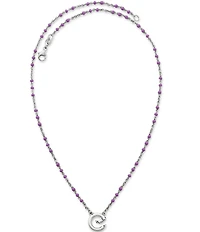 James Avery Enamel Beaded Changeable Charm Holder Necklace