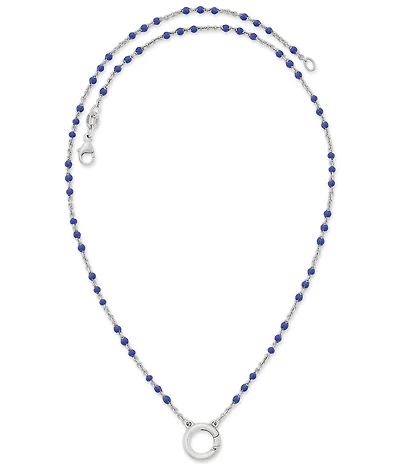James Avery Enamel Beaded Chain Changeable Charm Holder Necklace