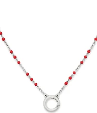 James Avery Enamel Beaded Chain Changeable Charm Holder Necklace