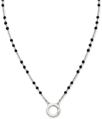 James Avery Enamel Beaded Changeable Charm Holder Necklace