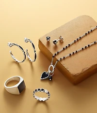 James Avery Enamel Beaded Changeable Charm Holder Necklace