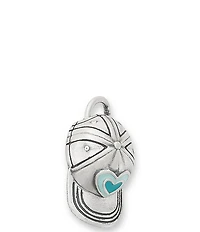 James Avery Enamel Blue Heart Ball Cap Charm