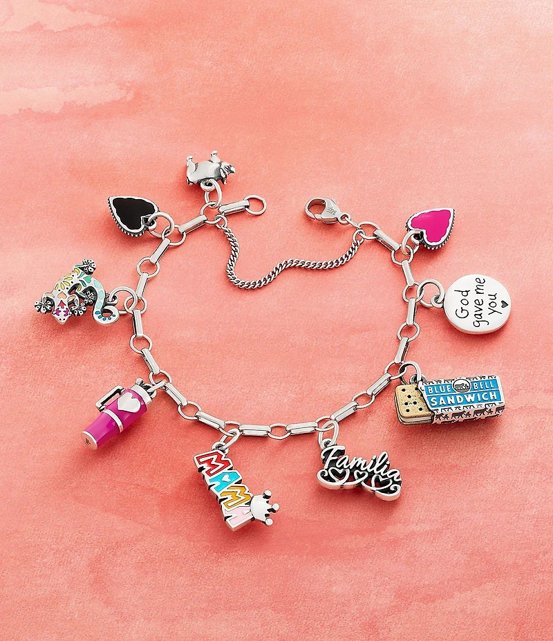 James Avery Enamel Bluebell Ice Cream Sandwich Novelty Charm