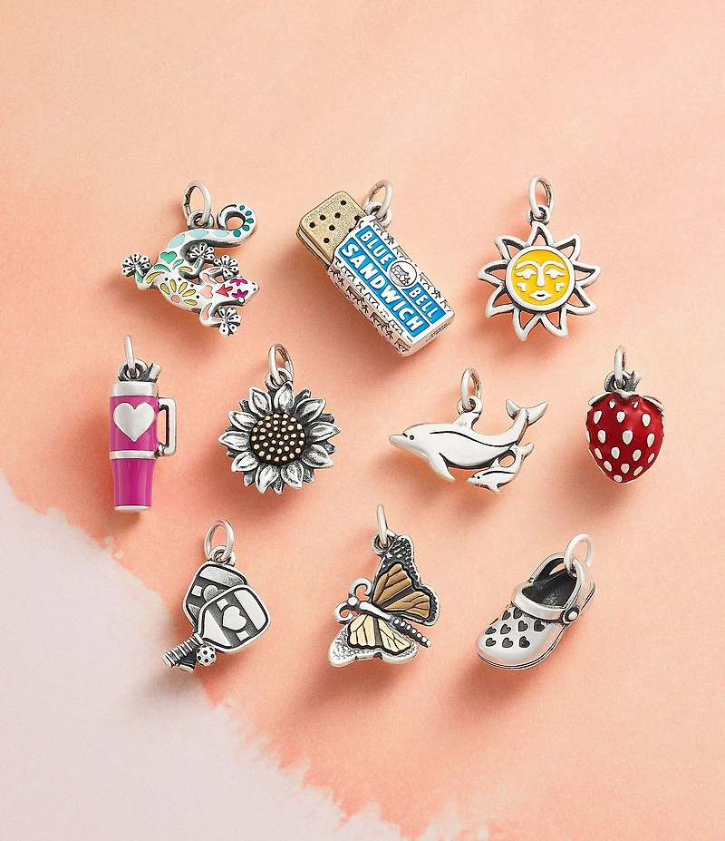 James Avery Enamel Bluebell Ice Cream Sandwich Novelty Charm