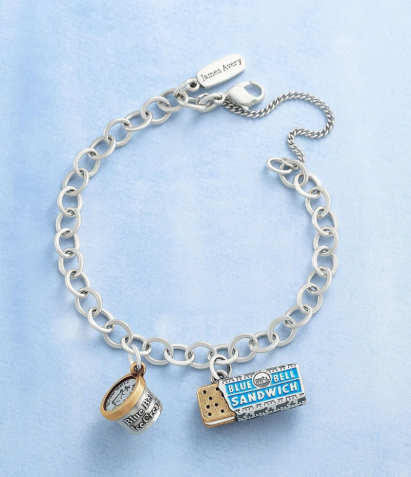 James Avery Enamel Bluebell Ice Cream Sandwich Novelty Charm