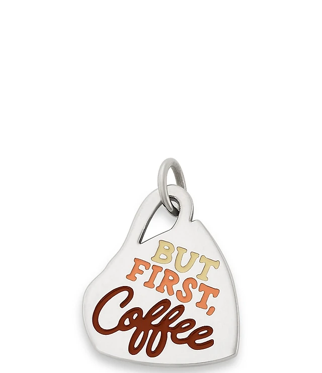 James Avery Enamel But First, Coffee Charm