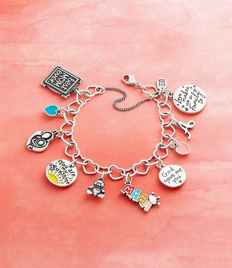 James Avery Enamel Connected Hearts Charm