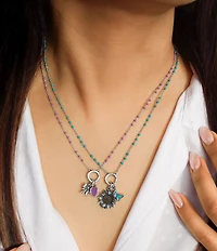 James Avery Enamel Connected Hearts Charm
