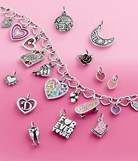James Avery Enamel Connected Hearts Charm