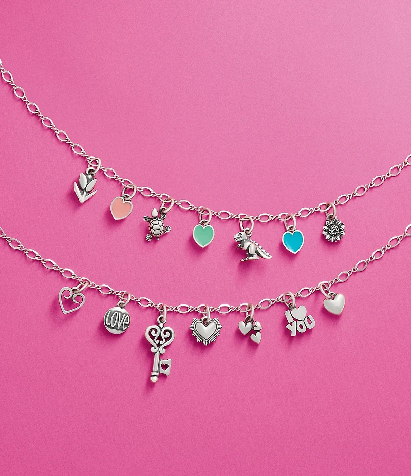 James Avery Enamel Connected Hearts Charm
