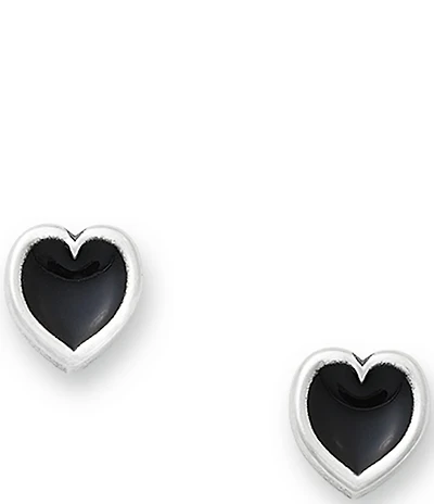 James Avery Enamel Connected Hearts Stud Earrings