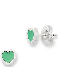 James Avery Enamel Connected Hearts Stud Earrings