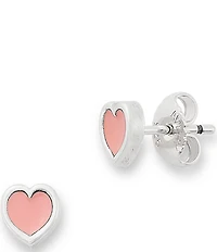 James Avery Enamel Connected Hearts Stud Earrings