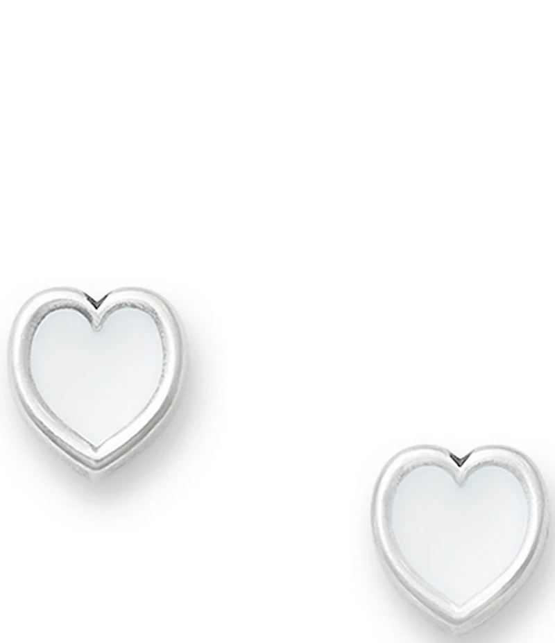 James Avery Enamel Connected Hearts Stud Earrings