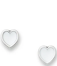 James Avery Enamel Connected Hearts Stud Earrings
