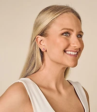 James Avery Enamel Connected Hearts Stud Earrings