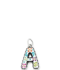 James Avery Enamel Consuela Floral Initial Charm