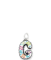 James Avery Enamel Consuela Floral Initial Charm