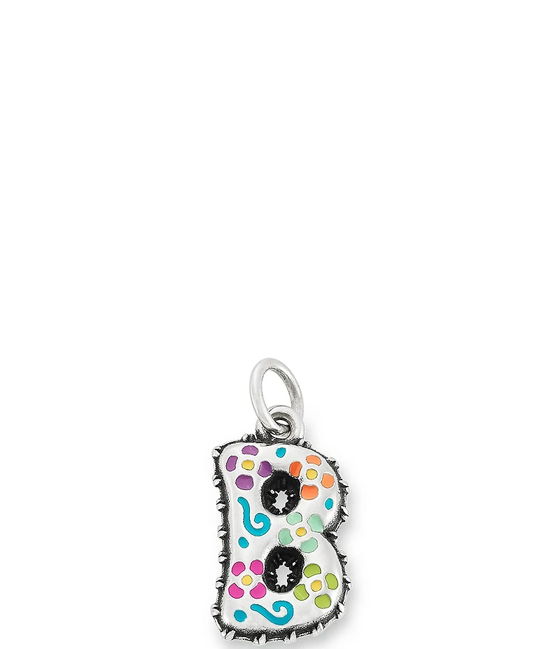 James Avery Enamel Consuela Floral Initial Charm