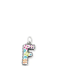 James Avery Enamel Consuela Floral Initial Charm