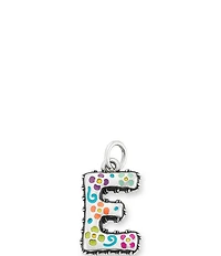 James Avery Enamel Consuela Floral Initial Charm