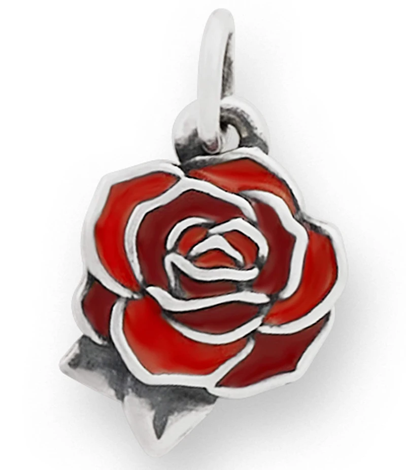 James Avery Enamel Consuela Rose Charm
