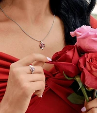 James Avery Enamel Consuela Rose Charm