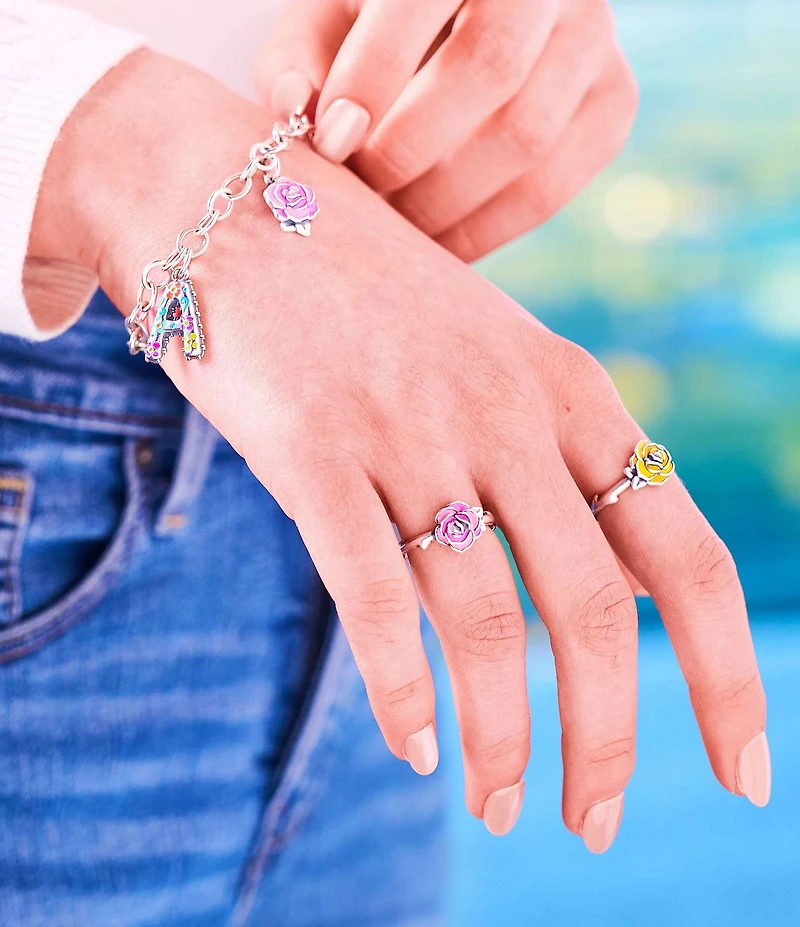 James Avery Enamel Consuela Rose Charm