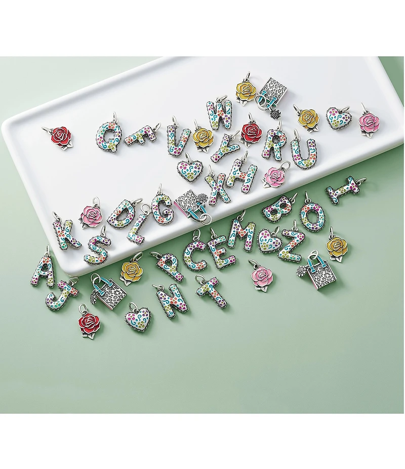 James Avery Enamel Consuela Rose Charm