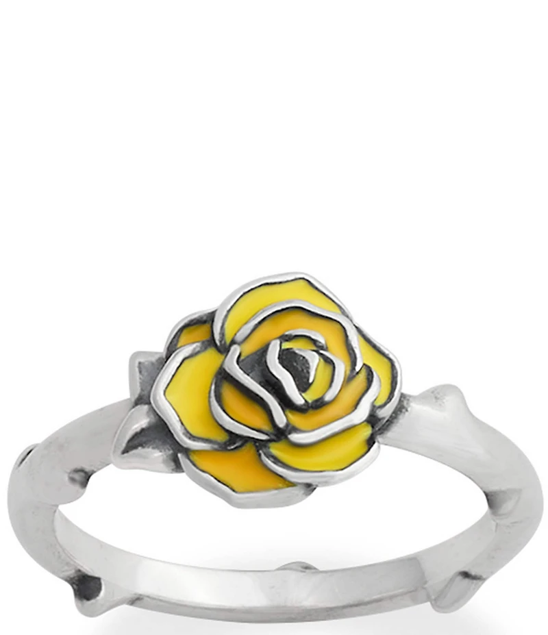 James Avery Enamel Consuela Rose Ring