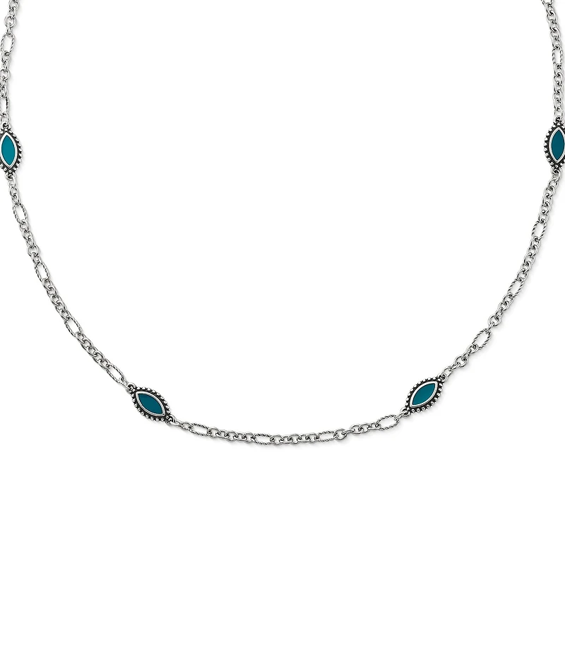 James Avery Blue Enamel Cordoba Necklace