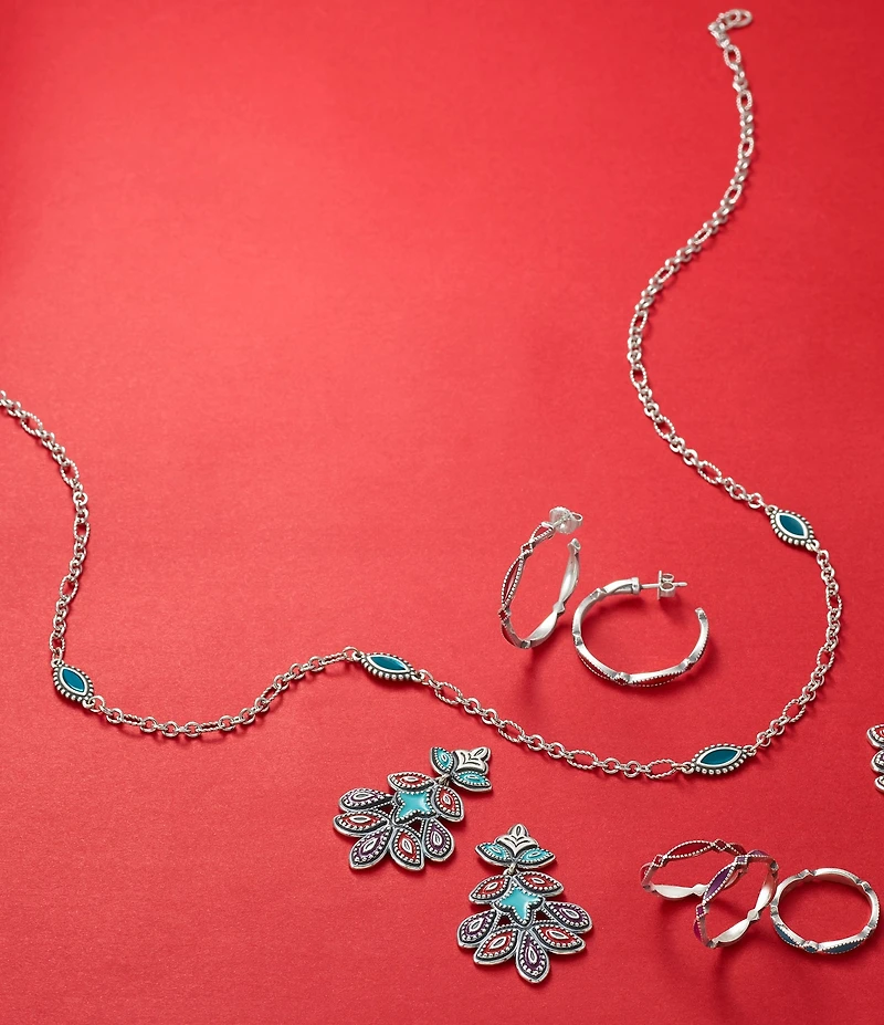 James Avery Blue Enamel Cordoba Necklace