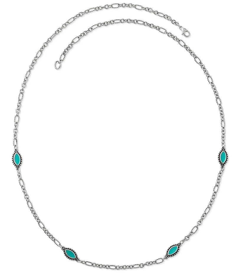 James Avery Teal Enamel Cordoba Necklace