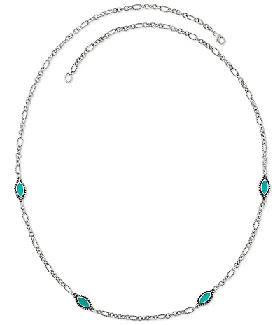 James Avery Teal Enamel Cordoba Necklace