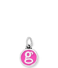 James Avery Enamel Dark Pink Initial Charm