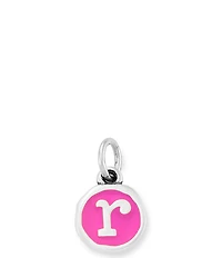 James Avery Enamel Dark Pink Initial Charm