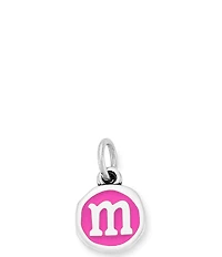 James Avery Enamel Dark Pink Initial Charm