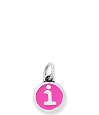 James Avery Enamel Dark Pink Initial Charm