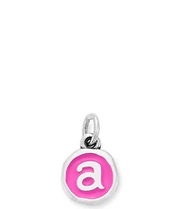 James Avery Enamel Dark Pink Initial Charm