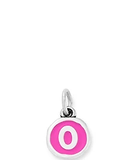 James Avery Enamel Dark Pink Initial Charm