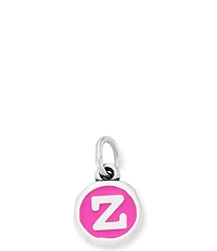 James Avery Enamel Dark Pink Initial Charm