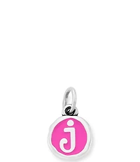 James Avery Enamel Dark Pink Initial Charm